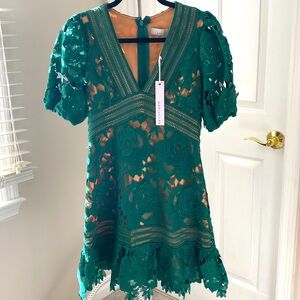 Emerald green Adelyn Rae dress